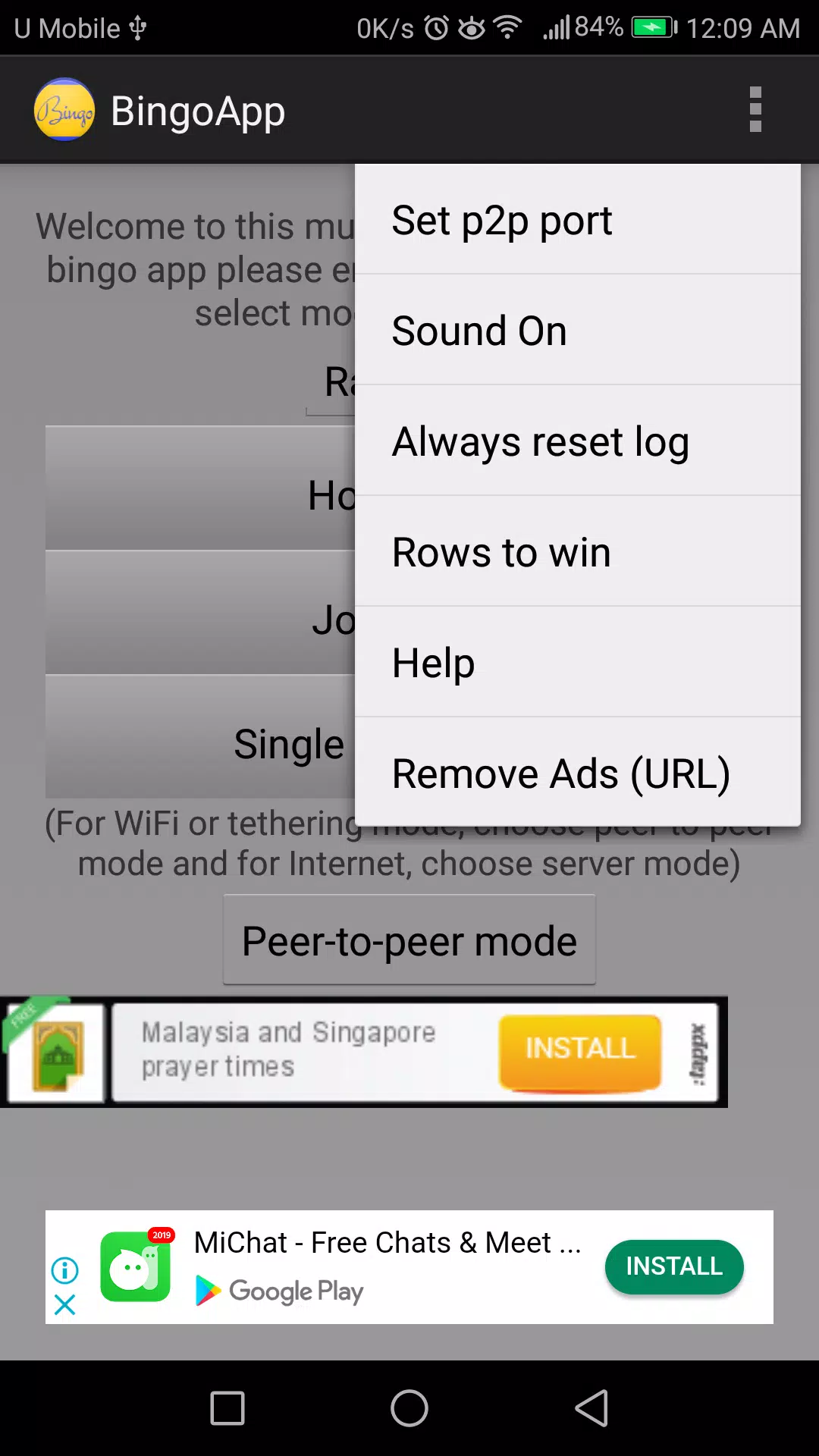 Bingo App Screenshots