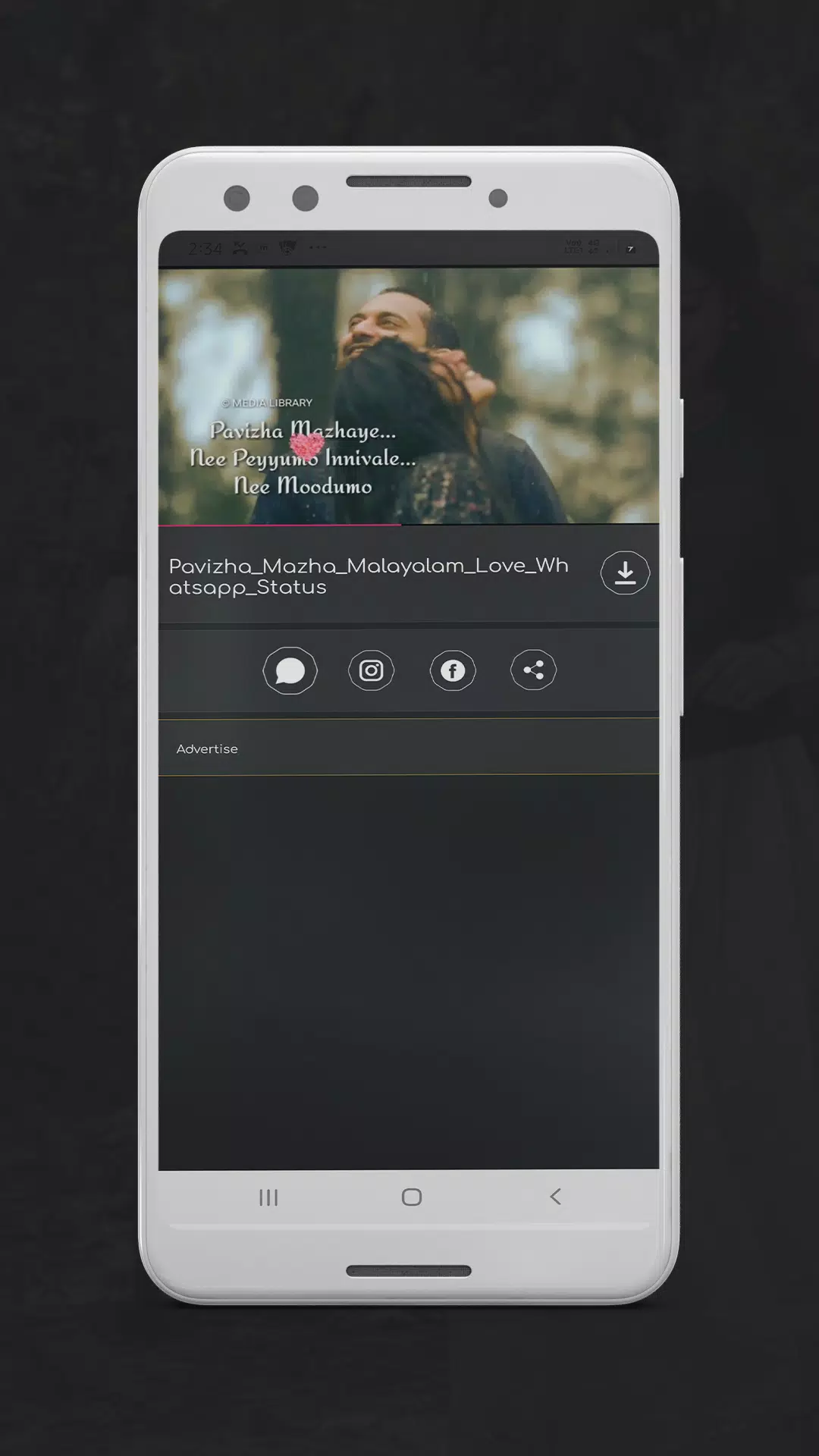 Malayalam Video Status Screenshots