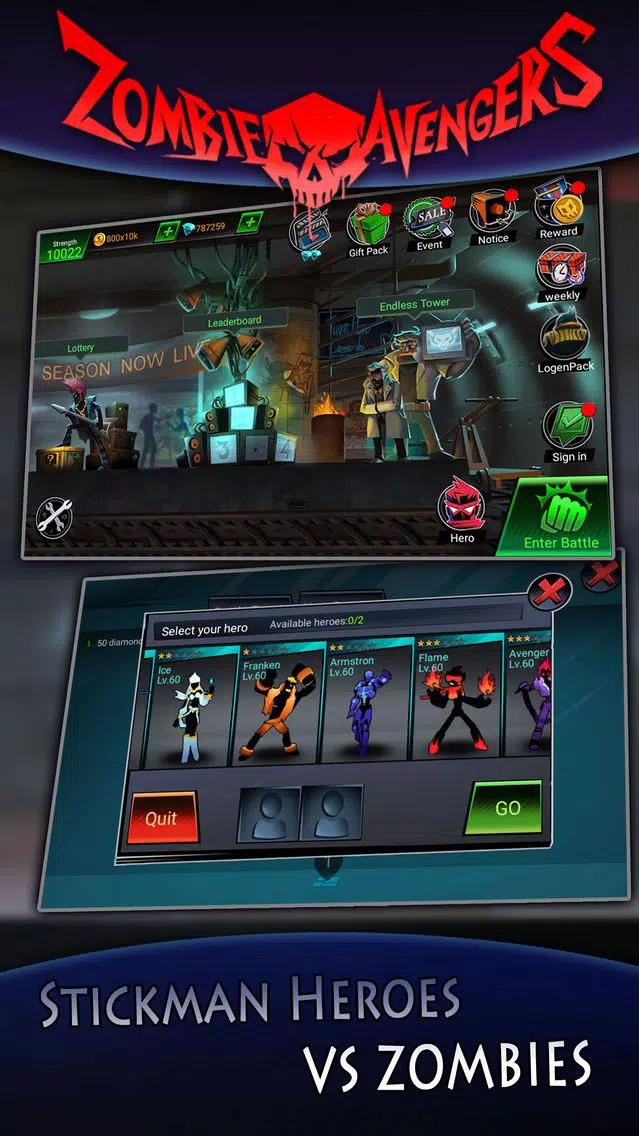 League of Stickman Zombie-Stickman War Z应用截图