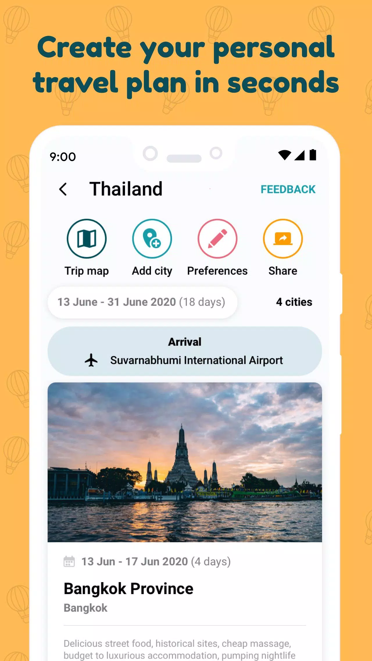 Itini: Thailand trip planner Screenshots