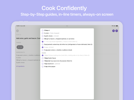 Plum: Unlimited Recipe Manager iPad Screenshots