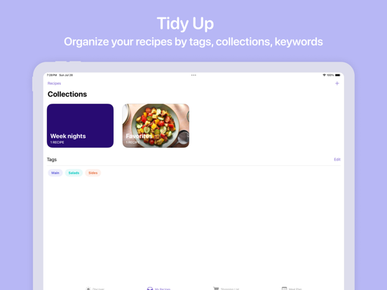 Plum: Unlimited Recipe Manager iPad Screenshots
