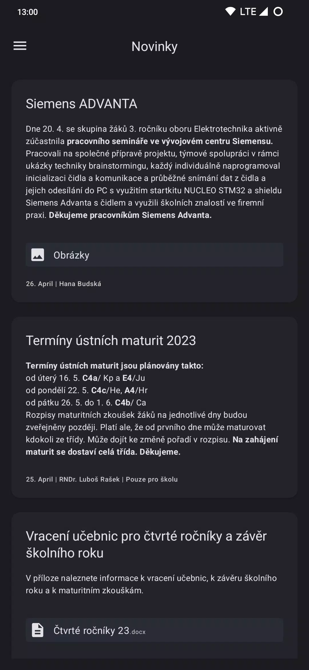 Ječná Mobile Screenshots