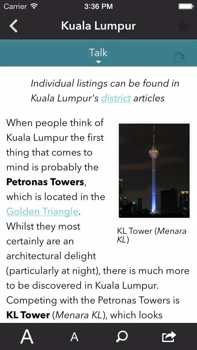 Malaysia Offline Travel Guide Screenshots