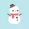 Winter Snowman Stickers
