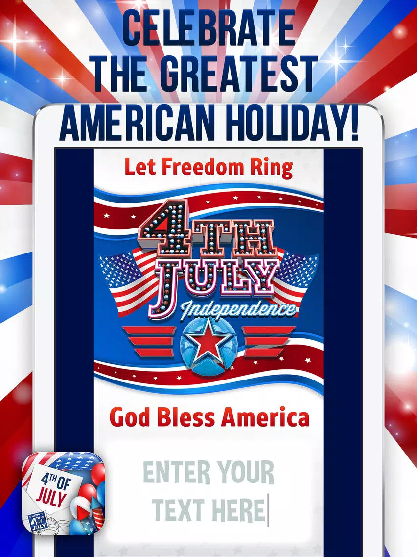 4th of July Greeting Cards – Celebrate Independence Day with Patriotic eCard.s iPad Screenshots