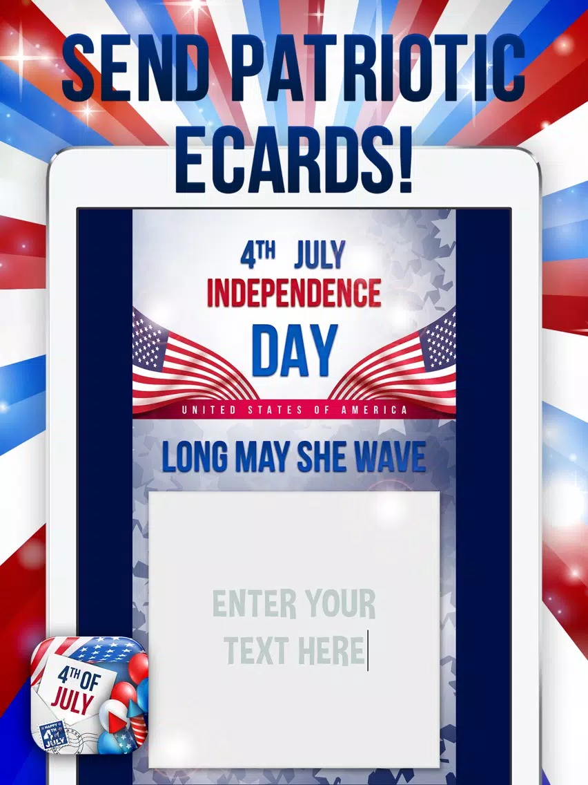 4th of July Greeting Cards – Celebrate Independence Day with Patriotic eCard.s iPad Screenshots