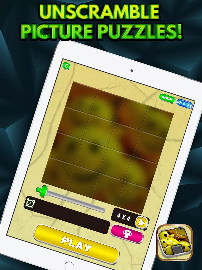 3D Sliding Puzzle Game for Kids and Adults iPad Screenshots