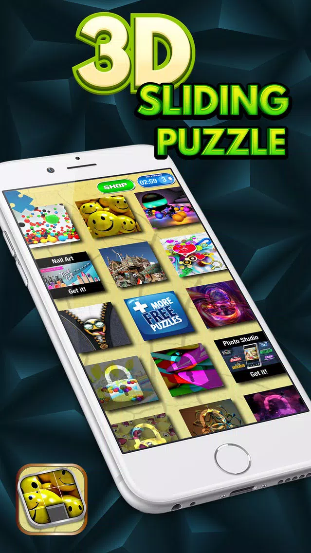 3D Sliding Puzzle Game for Kids and Adults Screenshots