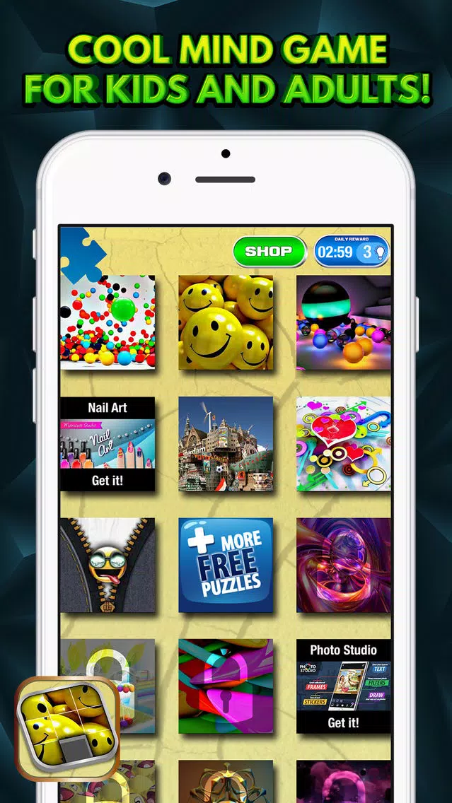 3D Sliding Puzzle Game for Kids and Adults Screenshots