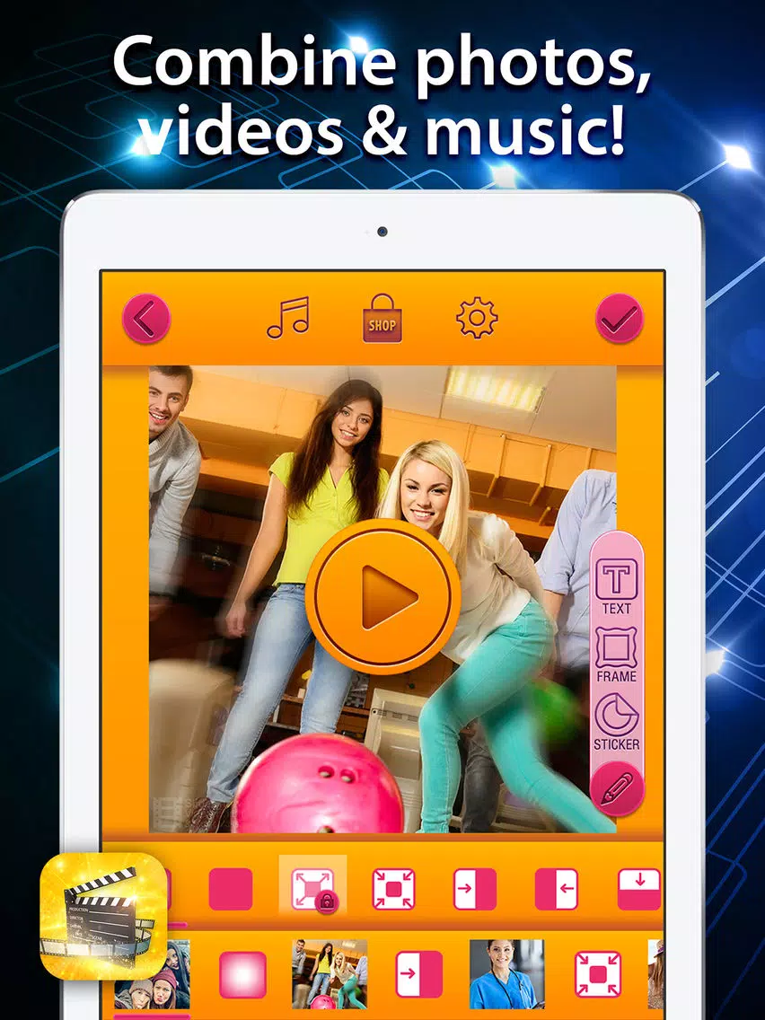 SlideShow Video Editor & Movie Maker iPad Screenshots