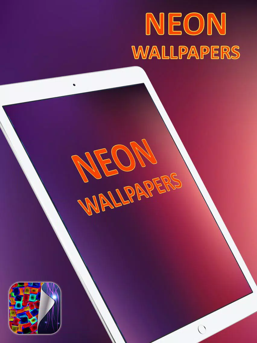 Neon Wallpapers Free – Glowing HD Backgrounds with Fluorescent Light Themes iPad Screenshots