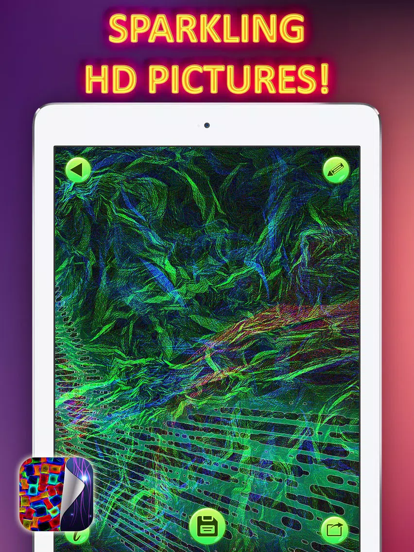 Neon Wallpapers Free – Glowing HD Backgrounds with Fluorescent Light Themes iPad Screenshots