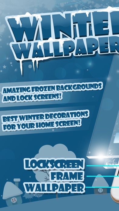 Tangkapan layar Winter Wallpapers - Frozen Lock Screen Background