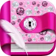 Diamond Diary Notes With Lock Diamond Diary Notes With Lock
