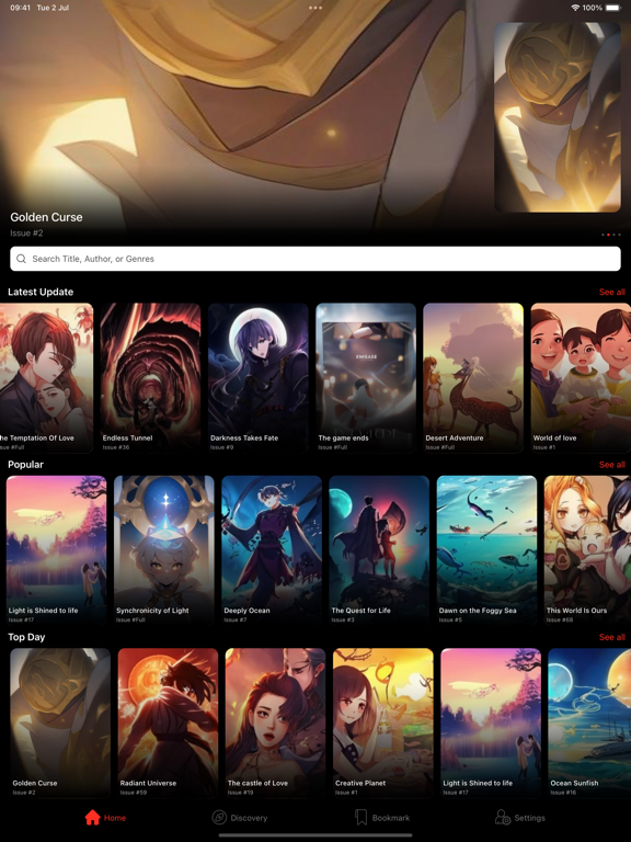 Manga Reader - Best Manga Man iPad Screenshots