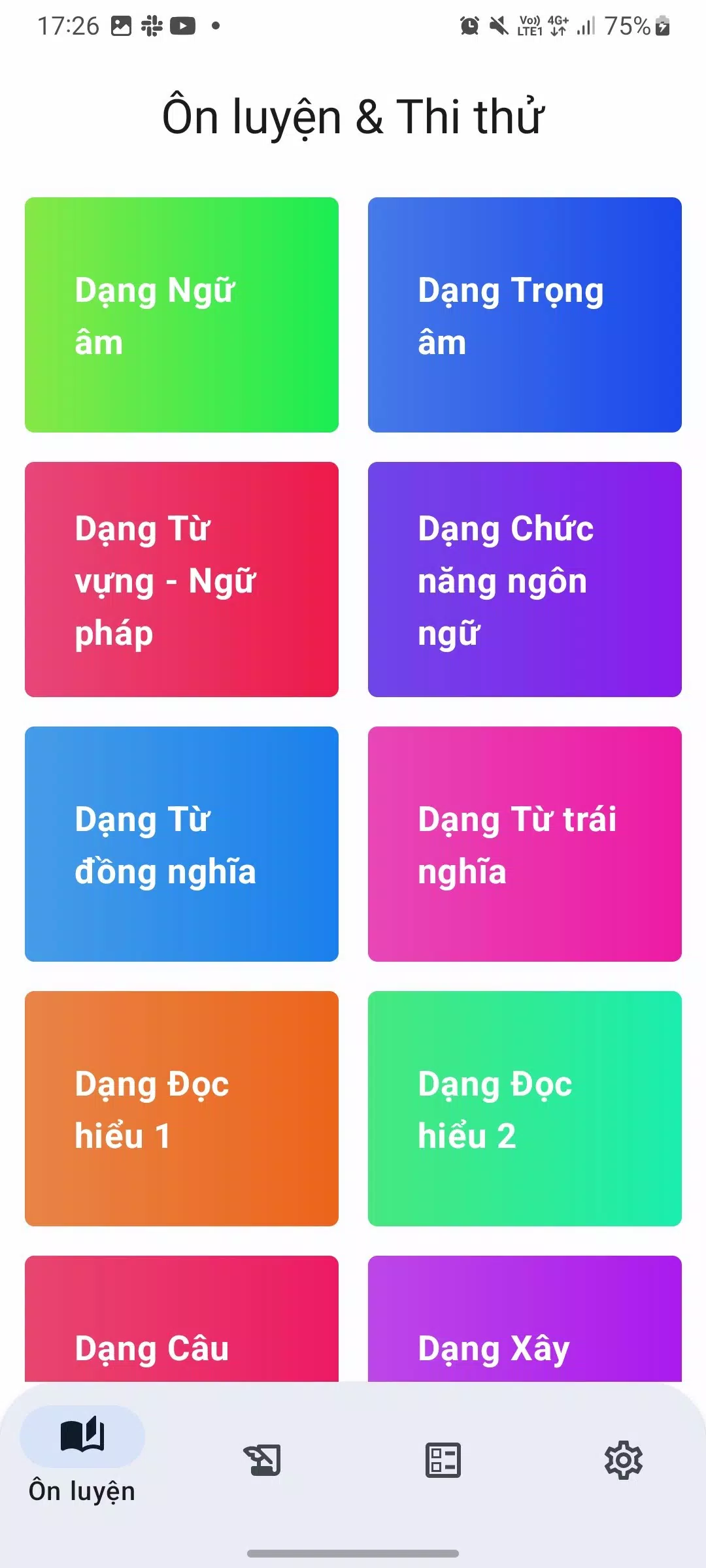 Ôn thi tiếng Anh vào lớp 10 Screenshots