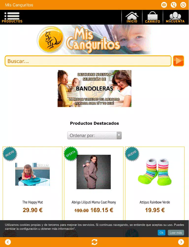 Mis Canguritos Tienda Online iPad Screenshots