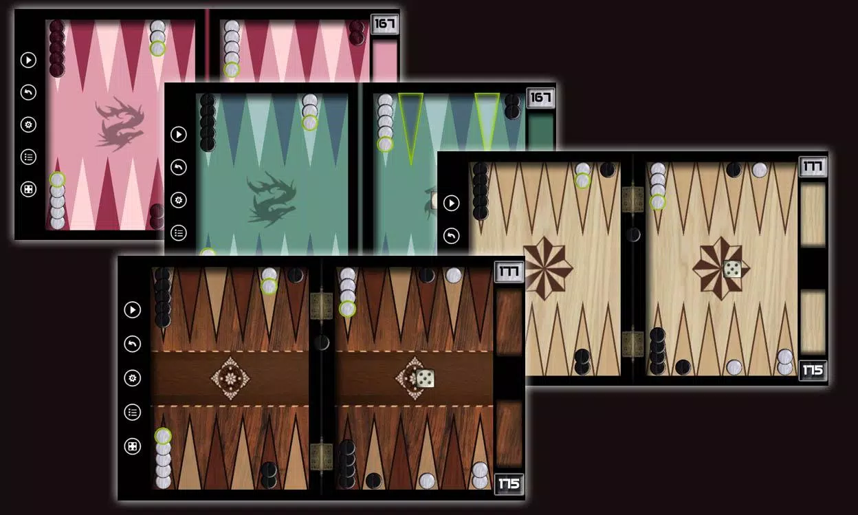 Tangkapan layar Backgammon Online