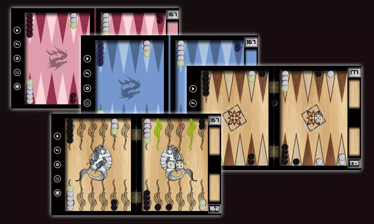 Tangkapan layar Backgammon Online