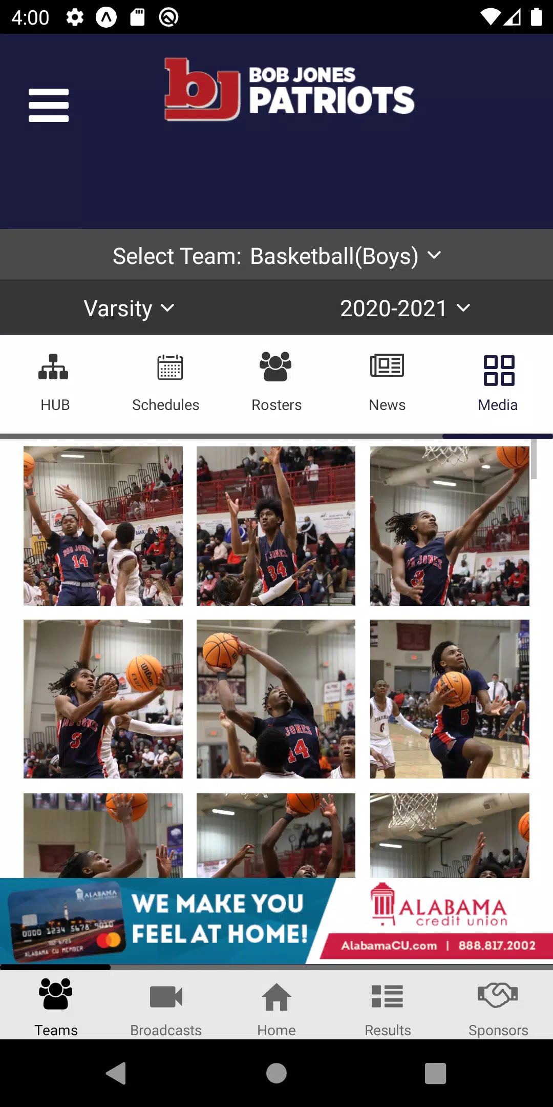 Bob Jones Patriots Athletics Screenshots