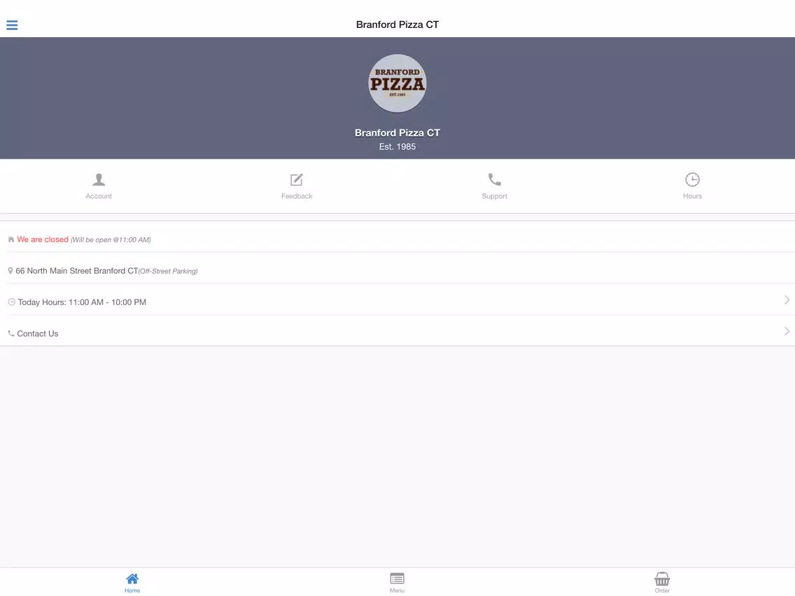 Branford Pizza CT iPad Screenshots