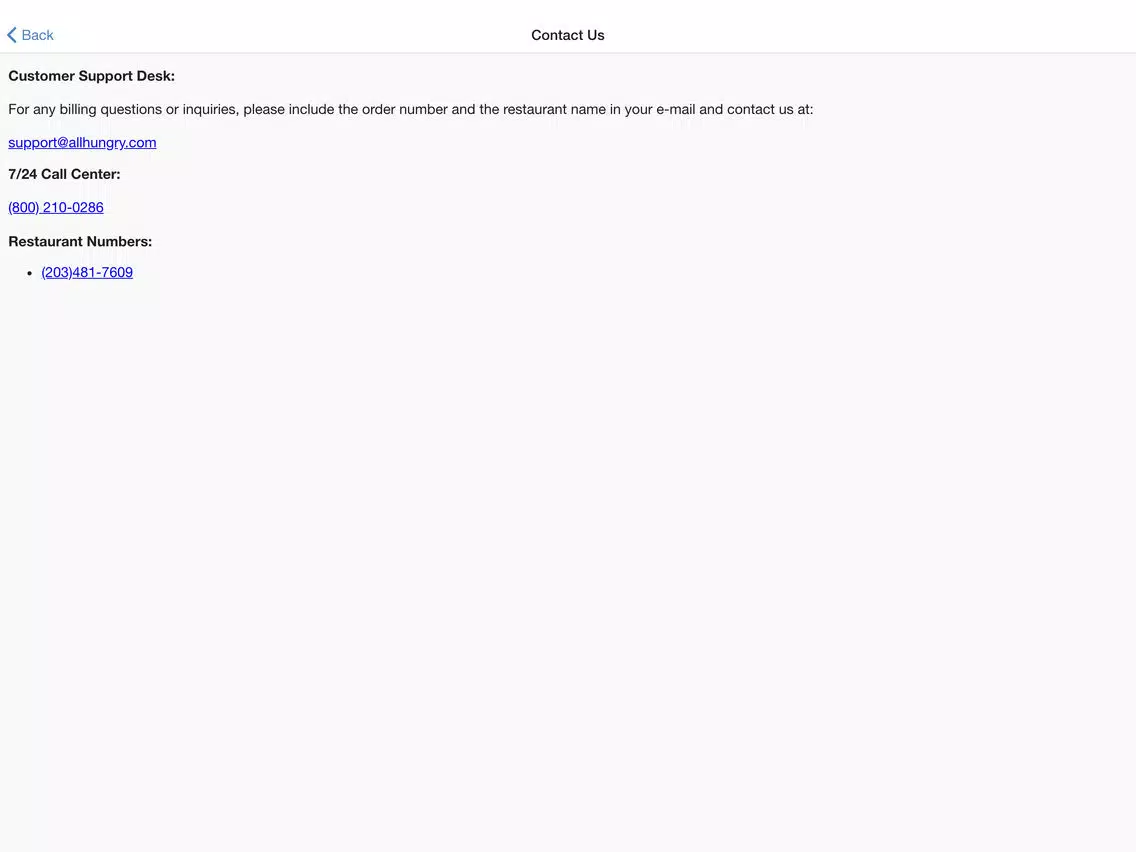 Branford Pizza CT iPad Screenshots