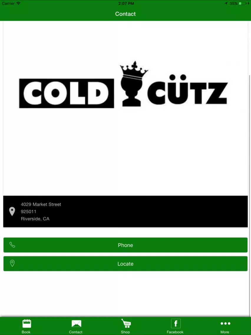 Cold Cutz Barbershop iPad Screenshots