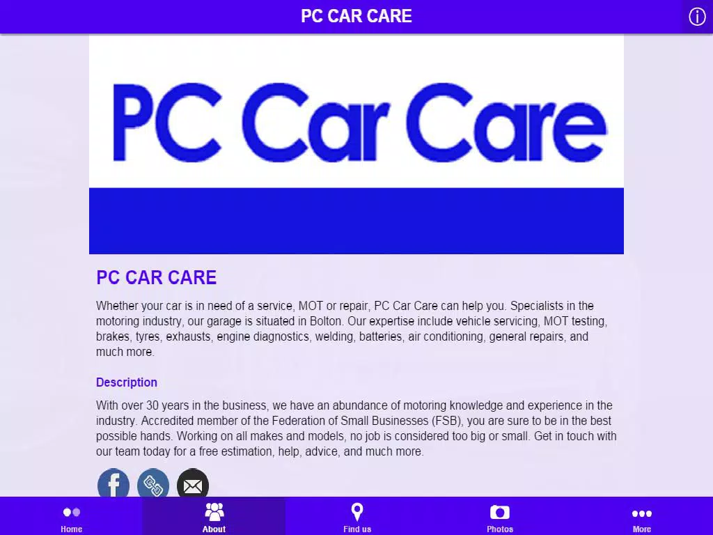 PC CAR CARE iPad Screenshots