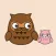 Owl Dad for Father's day Kawaii emoji
