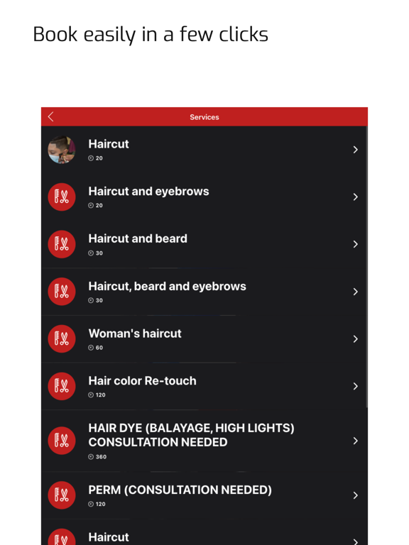 ESTRELLA BEAUTY&BARBER iPad Screenshots