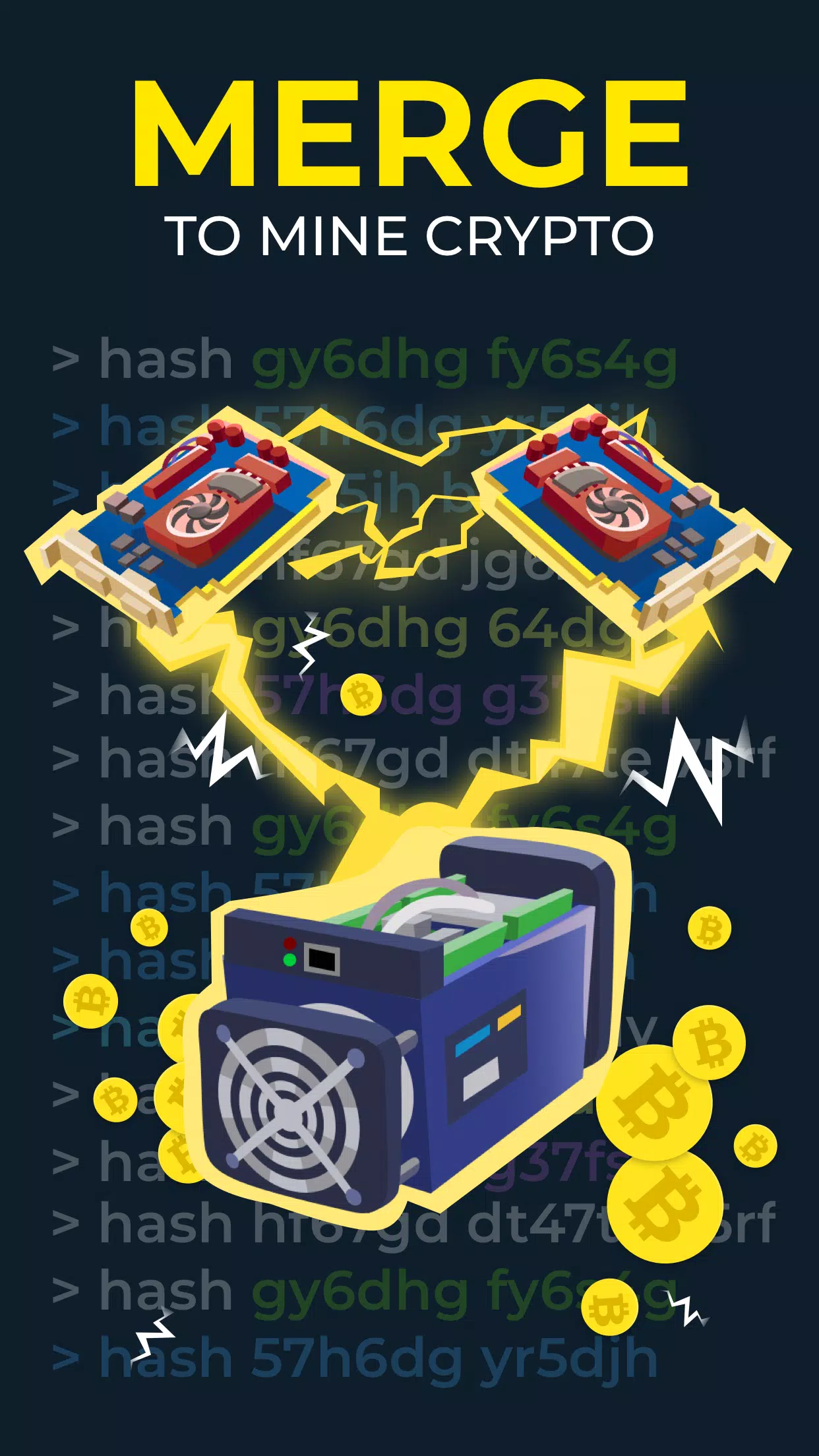 The Crypto Merge: BTC mining Screenshots