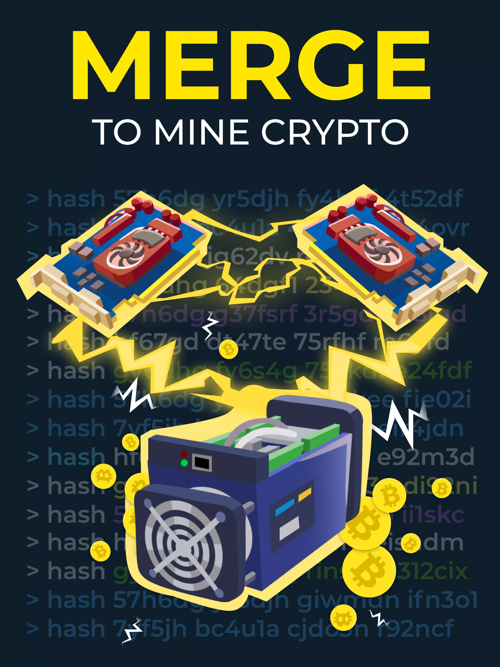 The Crypto Merge: BTC mining Screenshots