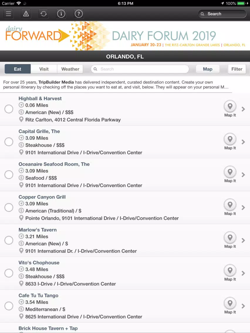 Dairy IDFA iPad Screenshots