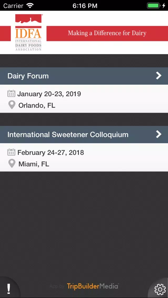 Dairy IDFA Screenshots