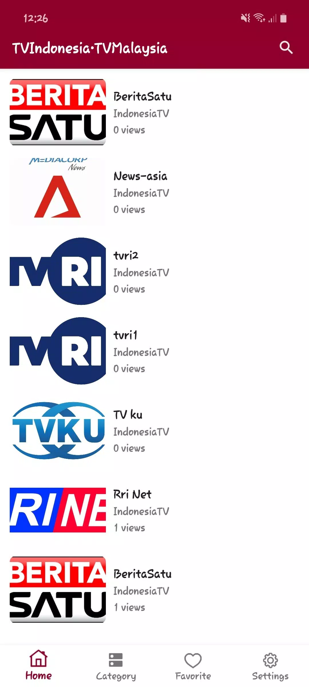 TV Indonesia-TVMalaysia Online Screenshots