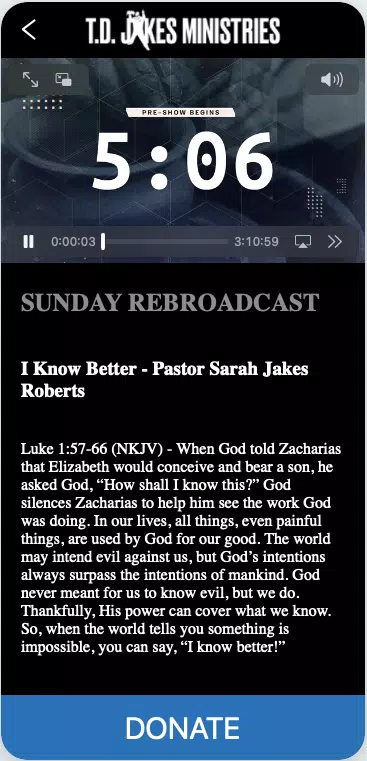 T.D. Jakes Ministries App स्क्रीनशॉट