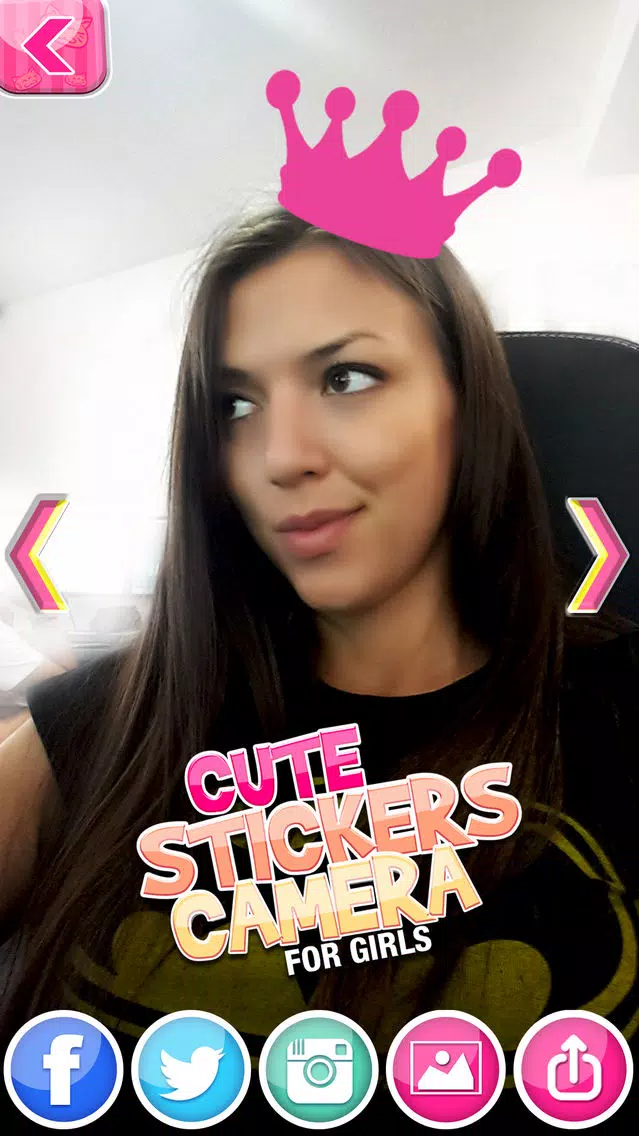 Cute Stickers Camera for Girls: Selfie Picture Decorator & Funny Face Photo Montage Screenshots