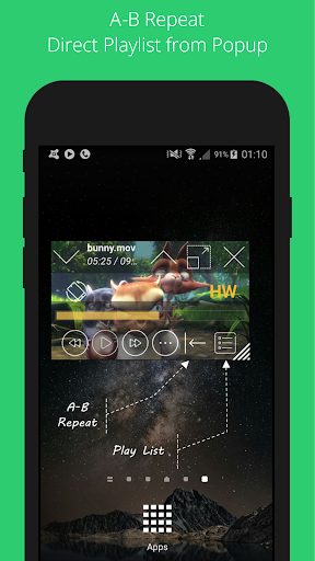 Lua Player Pro (HD POP-UP) Screenshots