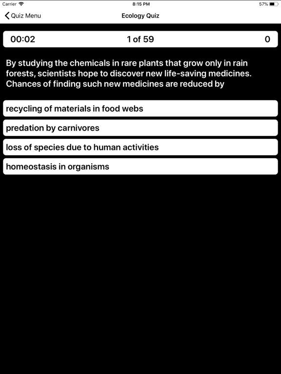 MS Life Science Prep 2022-2023 iPad Screenshots