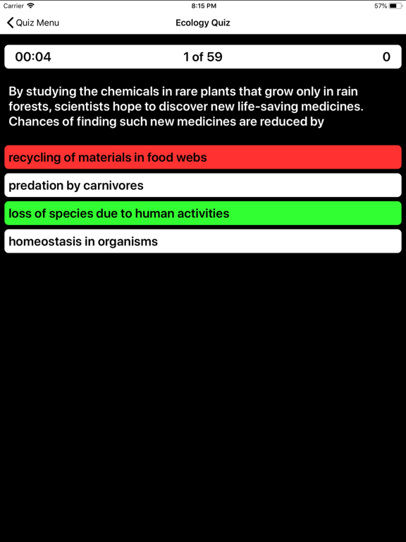 MS Life Science Prep 2022-2023 iPad Screenshots