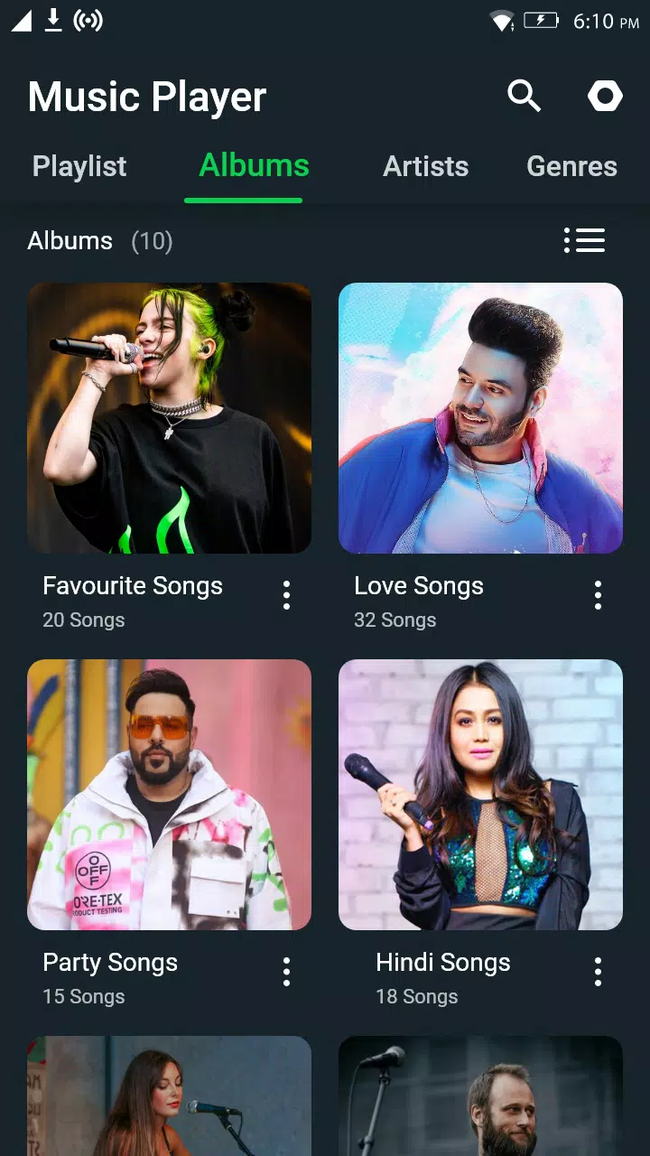 Music Player Screenshots