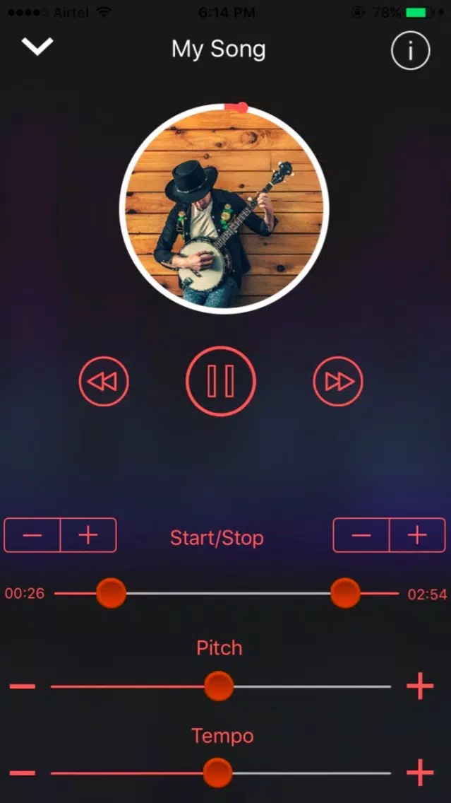 Music Practice - Slow Down Music Trainer, Change Music Tempo & Pitch, Loop Songs Screenshots