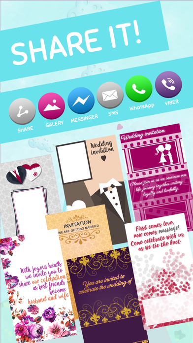 Capturas de tela do Wedding Invitations Maker – Create The Best Free Invitation Design.s For Special Occasion