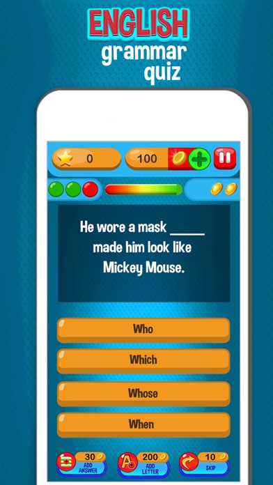 English Grammar Quiz – Free Test of Your Knowledge Screenshots