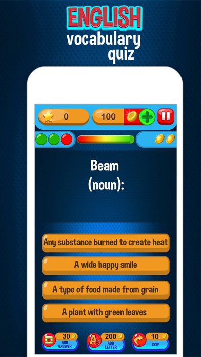 English Vocabulary Quiz – Knowledge Test for Free Screenshots