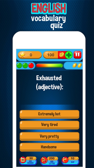 English Vocabulary Quiz – Knowledge Test for Free Screenshots