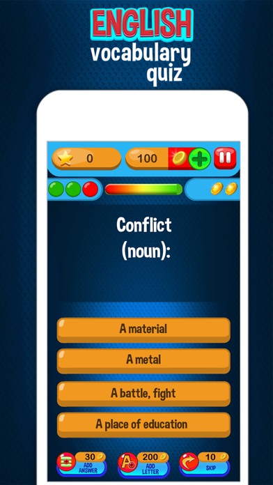 English Vocabulary Quiz – Knowledge Test for Free Screenshots