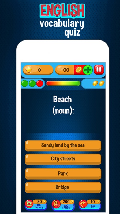 English Vocabulary Quiz – Knowledge Test for Free Screenshots