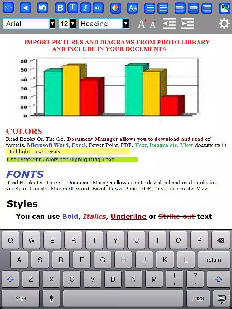 myOffice - Microsoft Office Edition, Office Viewer, Word Processor and PDF Maker iPad Screenshots
